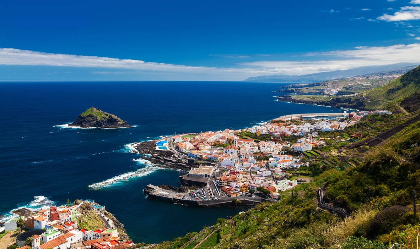 Vista aérea de Garachico, en Tenerife
