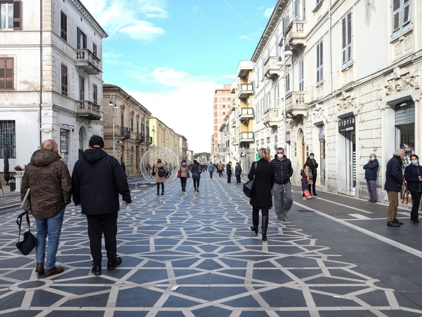 Una calle en Lanciano, Italia. (EFE)