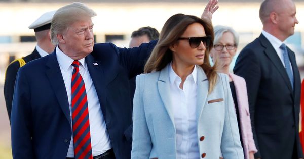 Foto: El presidente de Estados Unidos, Donald Trump, junto a la primera dama, Melania Trump. (Reuters)