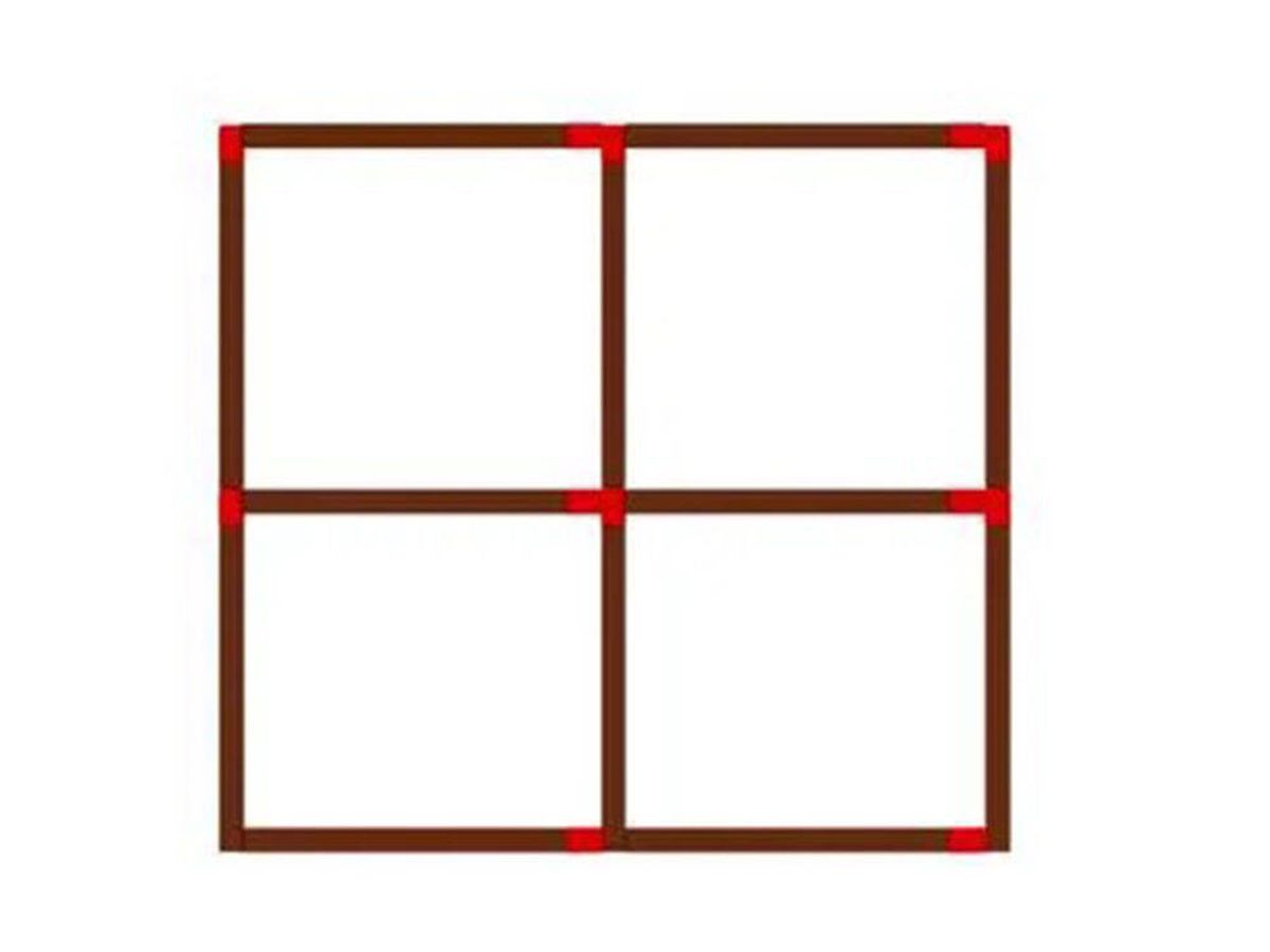 Foto: Acertijo visual: Forma tres cuadrados moviendo únicamente tres cerillas (Mind Your Decisions)