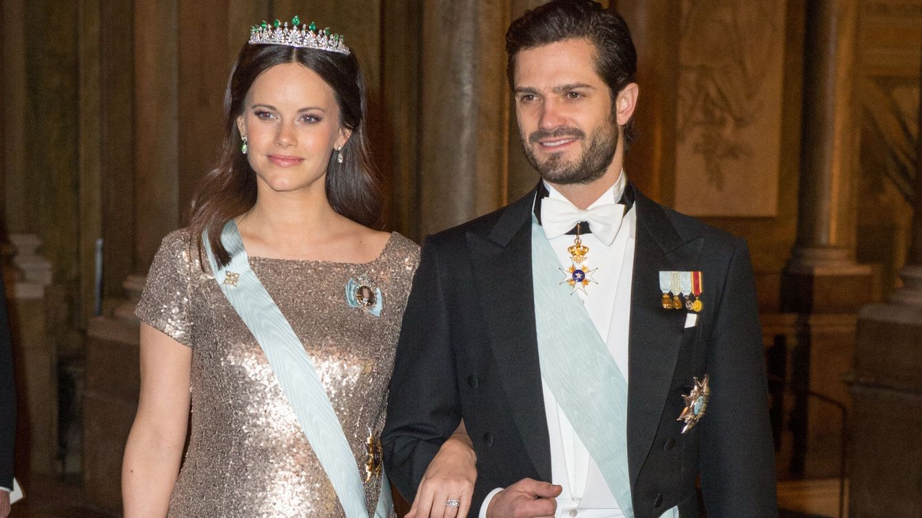 Foto: La princesa Sofía en la cena de gala celebrada este miércoles en el Palacio Real de Estocolmo (Gtres)