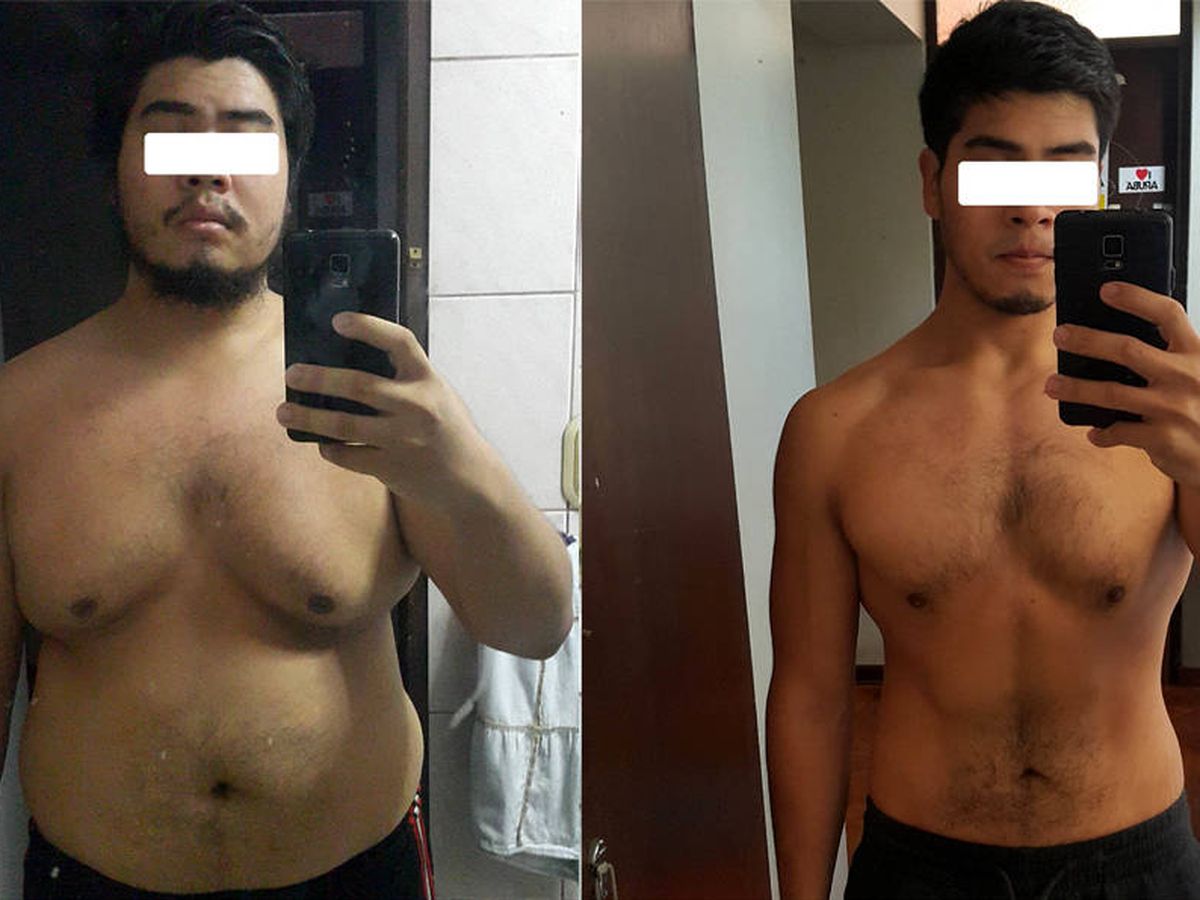 Foto: Entre el antes y el después de Cosmyc hay 45 kilos de diferencia (Foto: Reddit)
