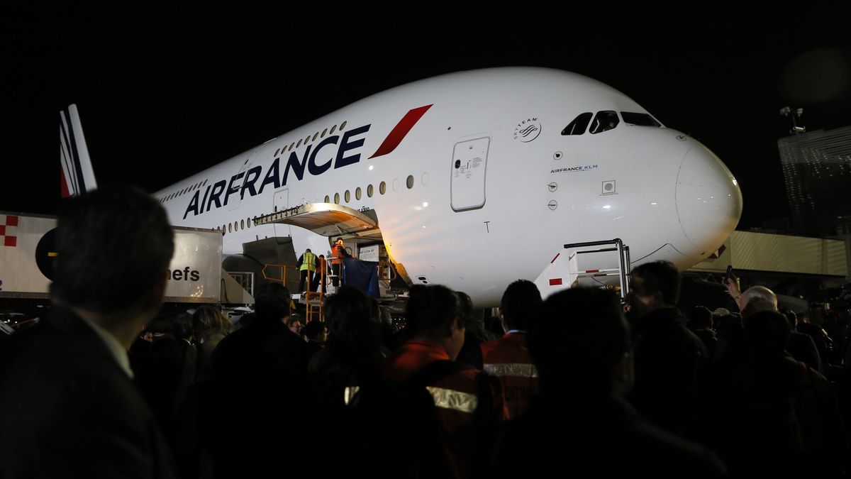 Encuentran a un bebé oculto en el equipaje de un avión de Air France