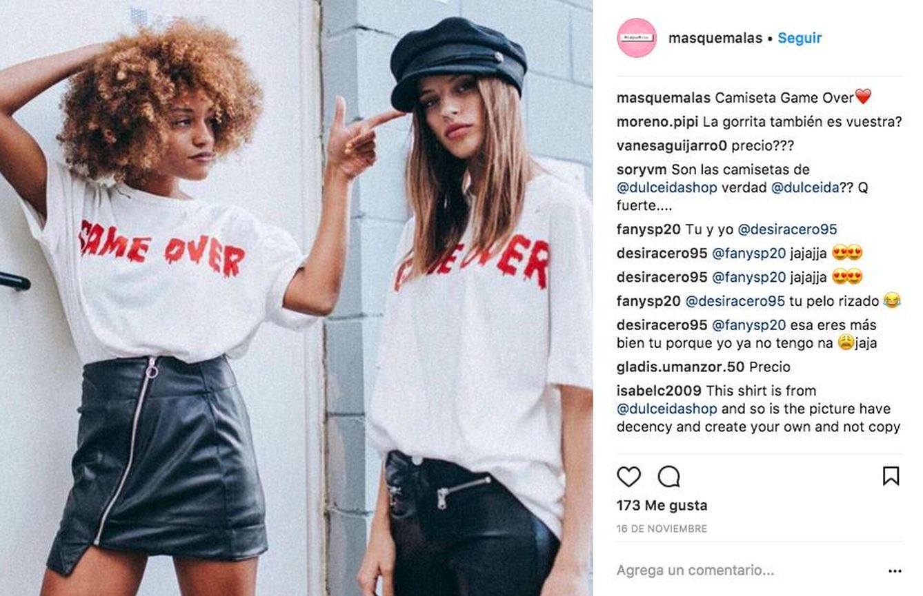 La fotos de la firma de Dulceida que Más que Malas ha subido a su Instagram como si fuera propia, según cuenta Anna Pascual.