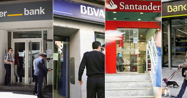 Foto: Algunas de las sucursales de los bancos más afectados.