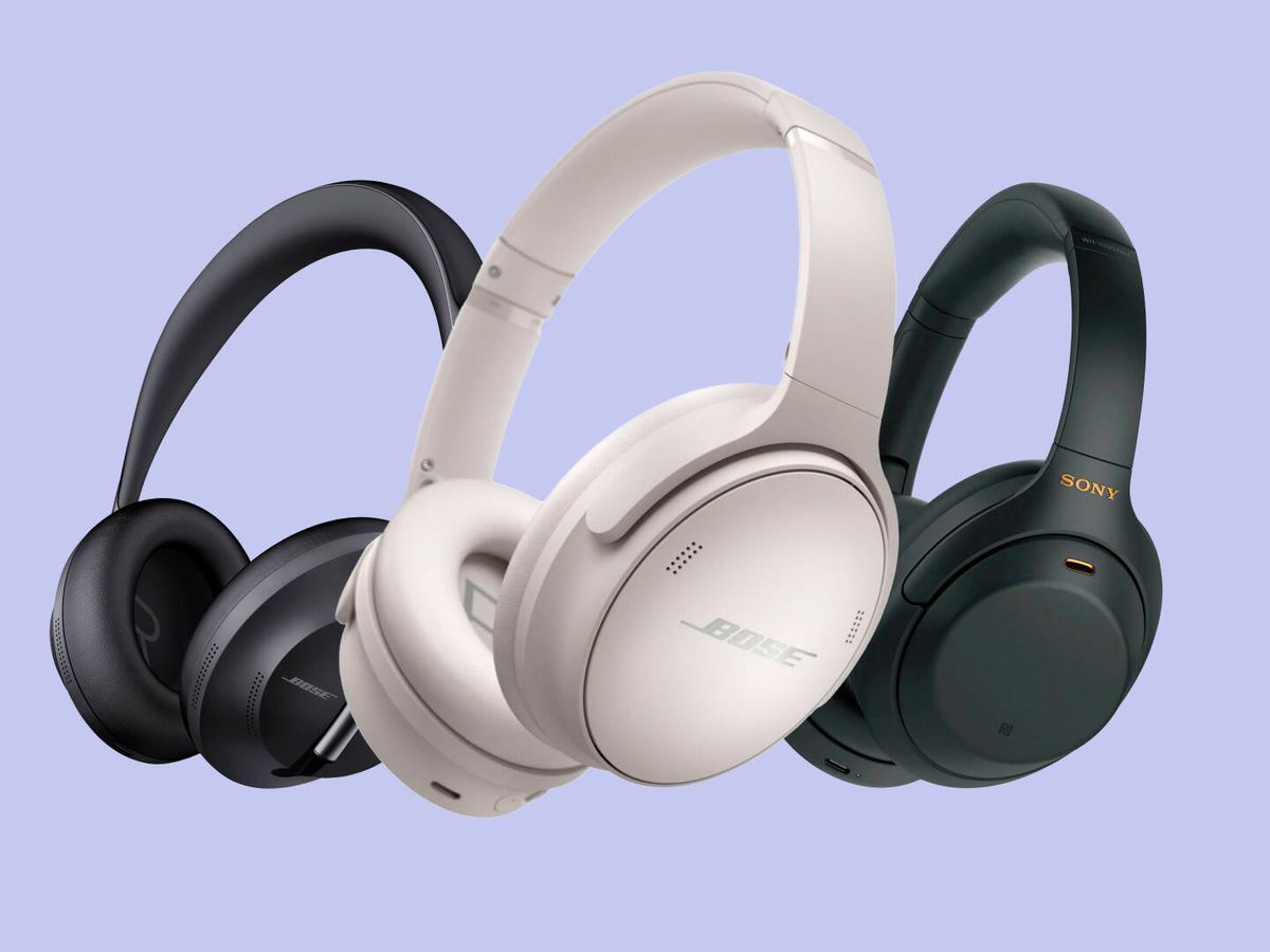 Bose QuietComfort 45 Auriculares inalámbricos Bluetooth con cancelación de  ruido con adaptadores y cables, sobre la oreja, color negro