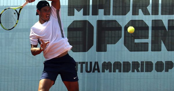 Foto: Nadal se entrena en Madrid. (EFE)