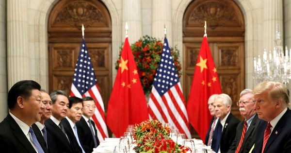 Foto: Donald Trump y Xi Jinping durante una cena de trabajo en el G-20, en Buenos Aires. (Reuters)