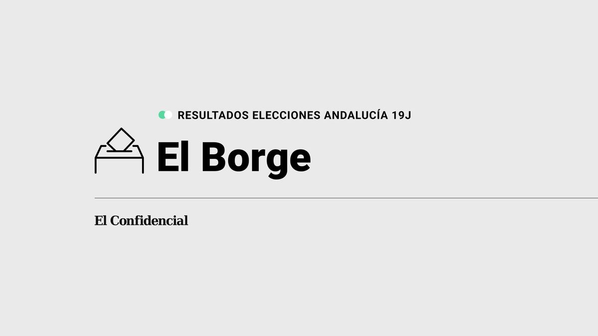 Resultados en El Borge de elecciones en Andalucía 2022 con el escrutinio al 100%