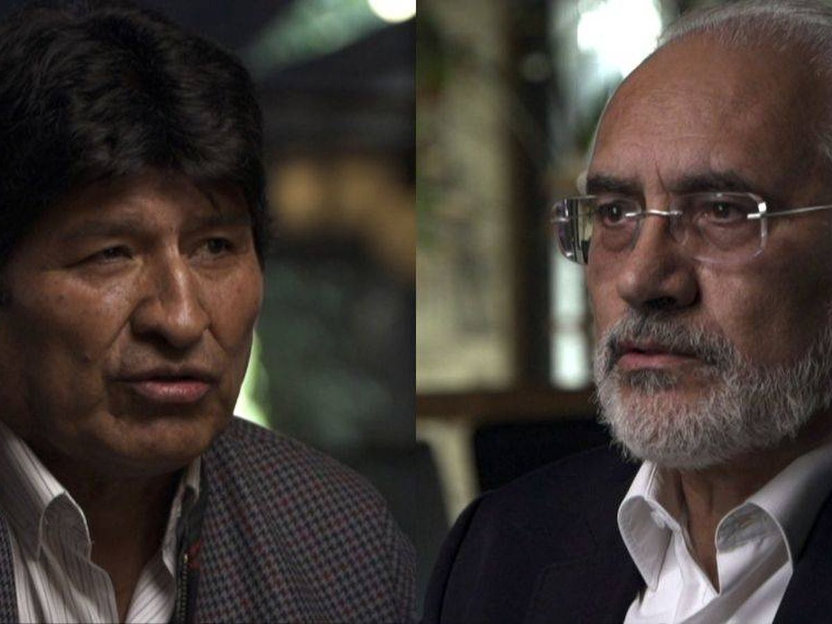 Foto: Evo Morales y Carlos Mesa. ('Salvados').