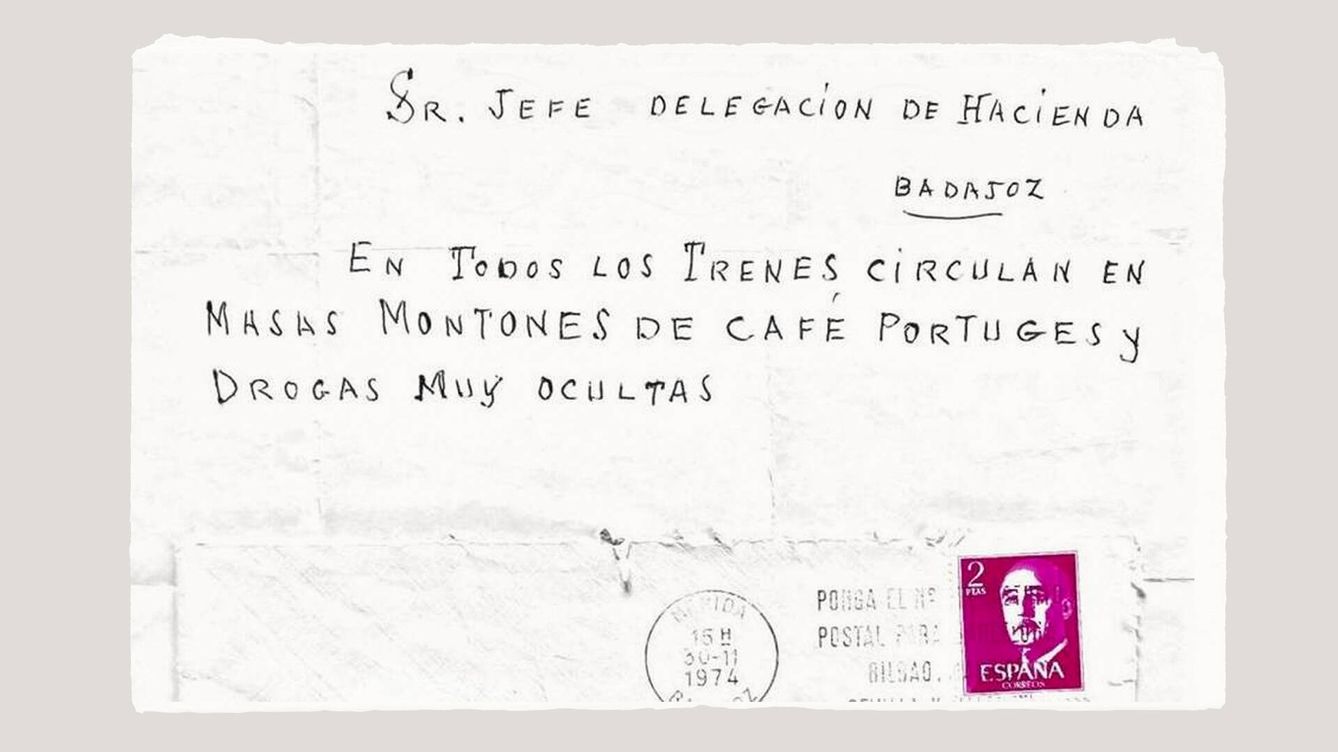 Foto: Una de las denuncias anónimas enviadas a la Delegación de Hacienda en Badajoz, fechada en 1974. (EC)