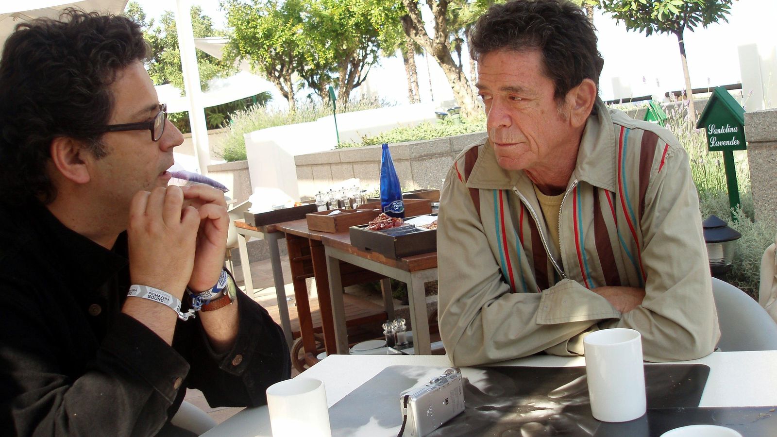 Foto: Ignacio Julià con Lou Reed (Master Ren Guan Yi)