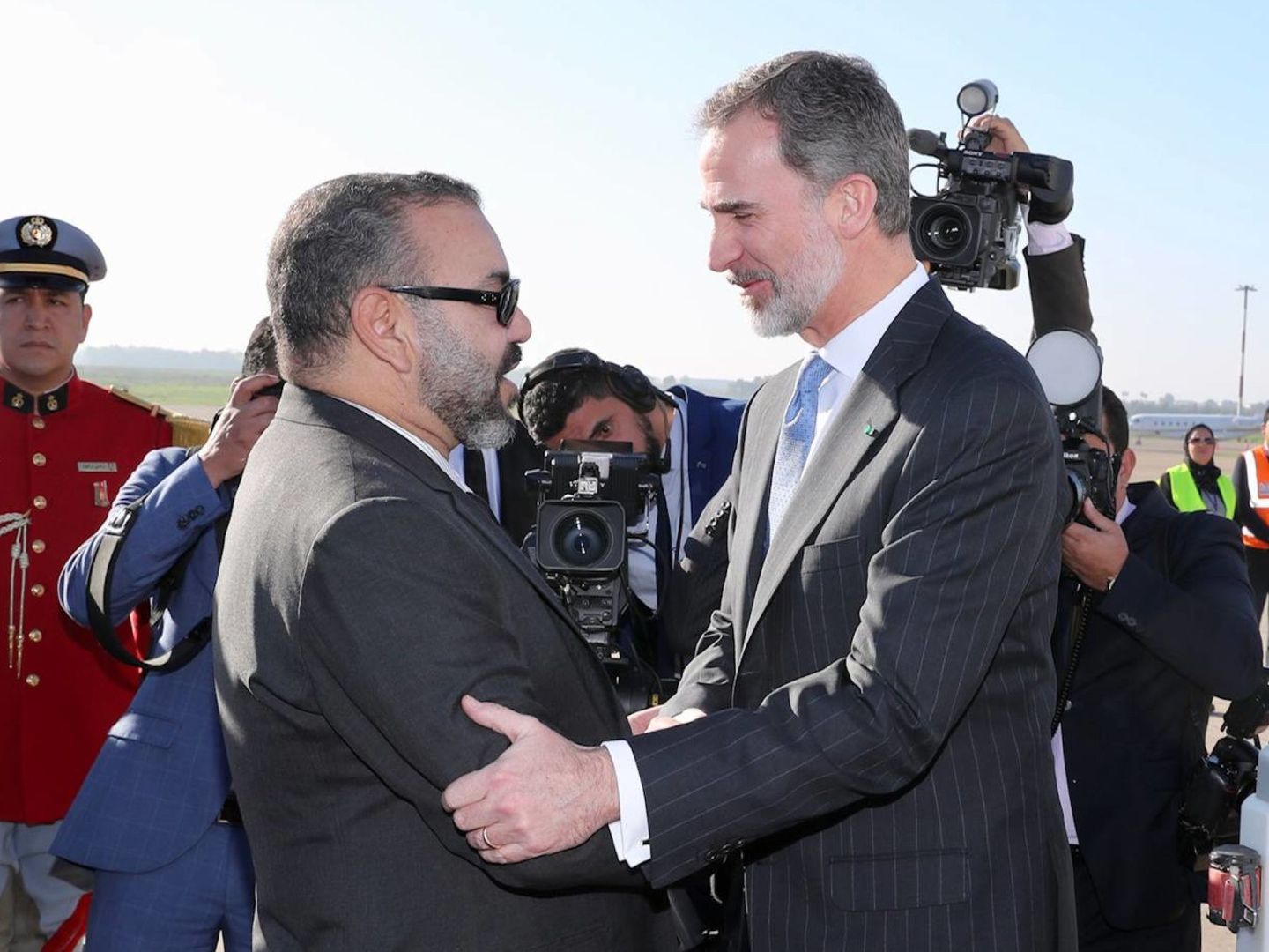 Mohamed VI y Felipe VI, en Marruecos. (Cordon Press)