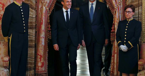 Foto: Felipe VI y Macron. (Reuters)