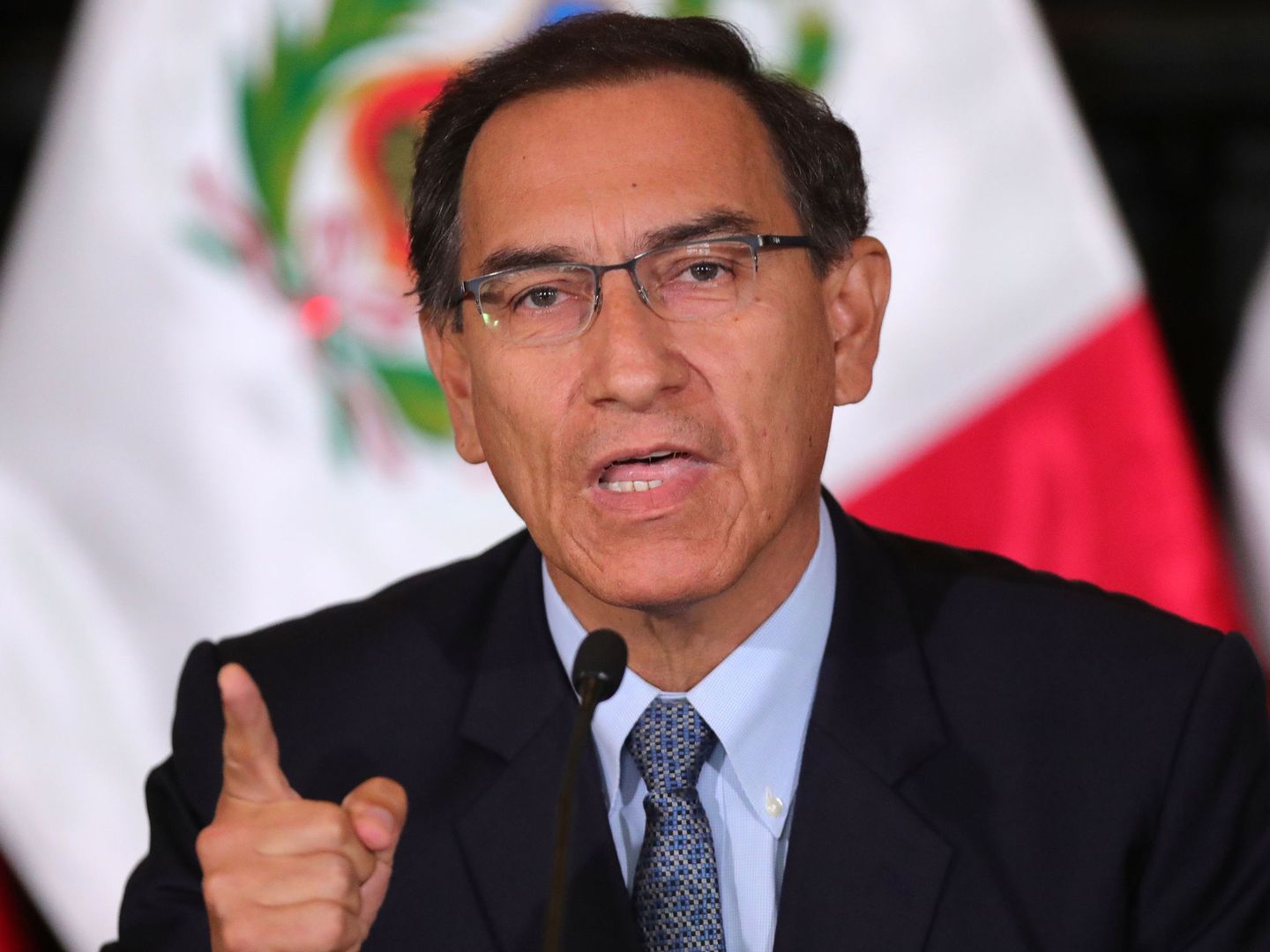 El presidente peruano Martín Vizcarra. (EFE)