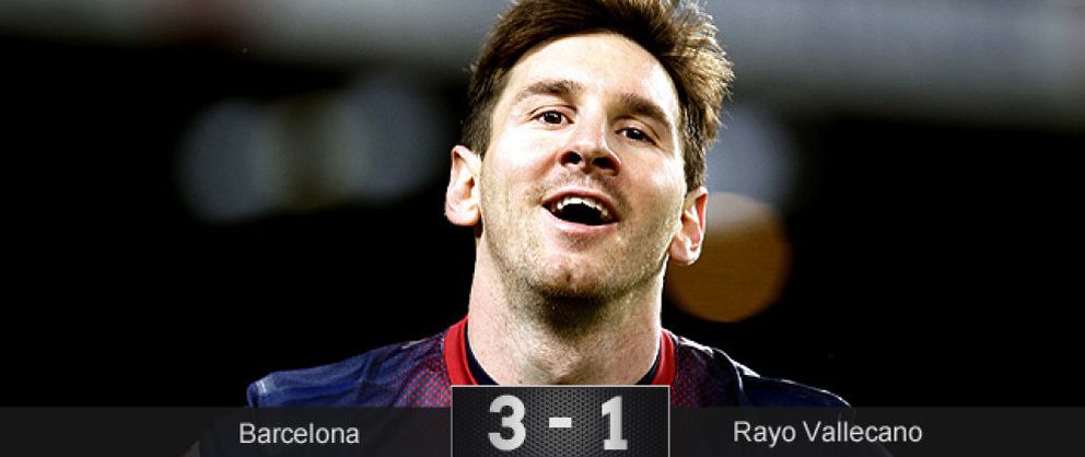 Foto: El Barcelona derrota a un gran Rayo Vallecano al ritmo que marca Leo Messi