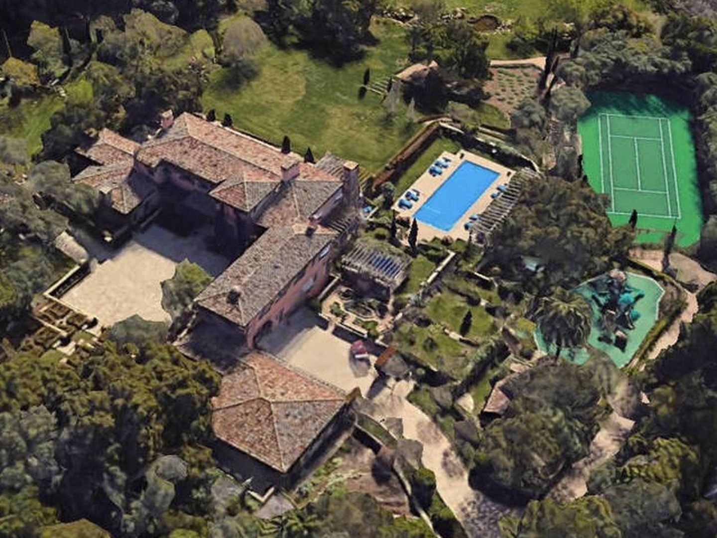  La nueva mansión de Meghan y Harry en Santa Bárbara. (Google Earth)