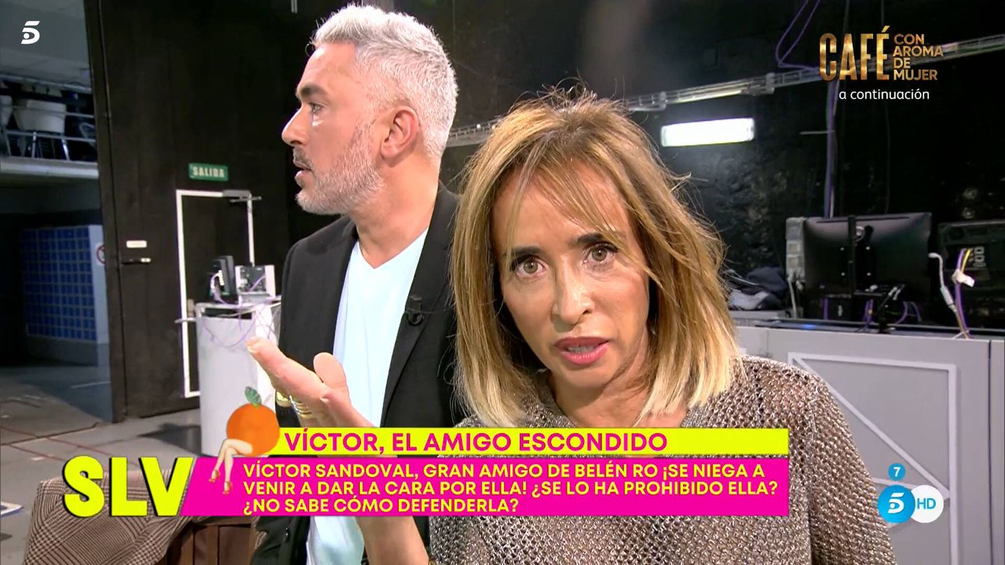 María Patiño y Kiko Hernández, en 'Sálvame'. (Telecinco)