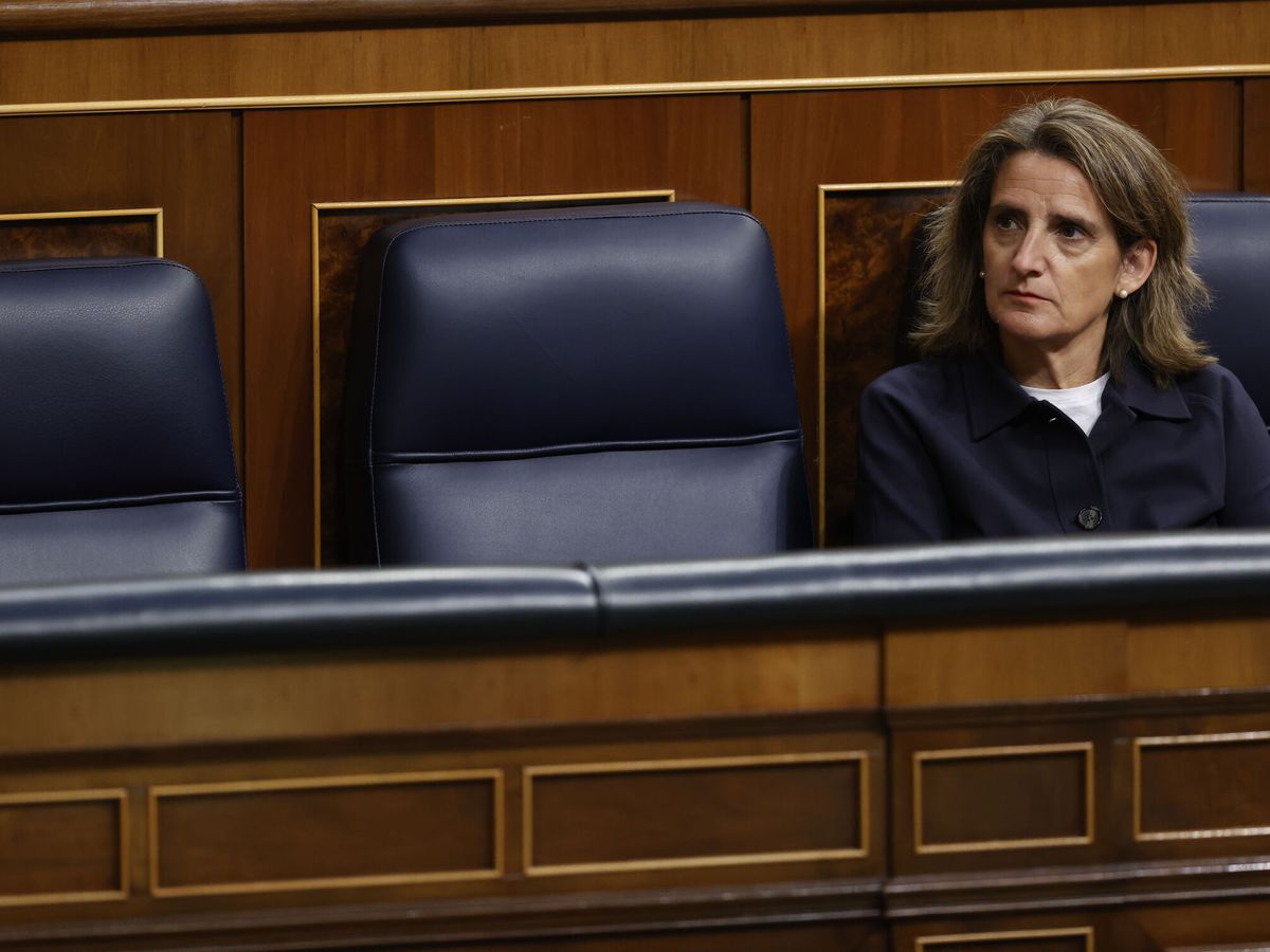 Foto: Teresa Ribera en el pleno presupuestario de este miércoles. (EFE/Javier Lizón)