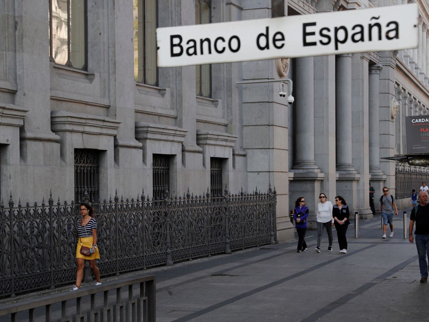 Fachada de la sede del Banco de España, en Madrid. (EFE)