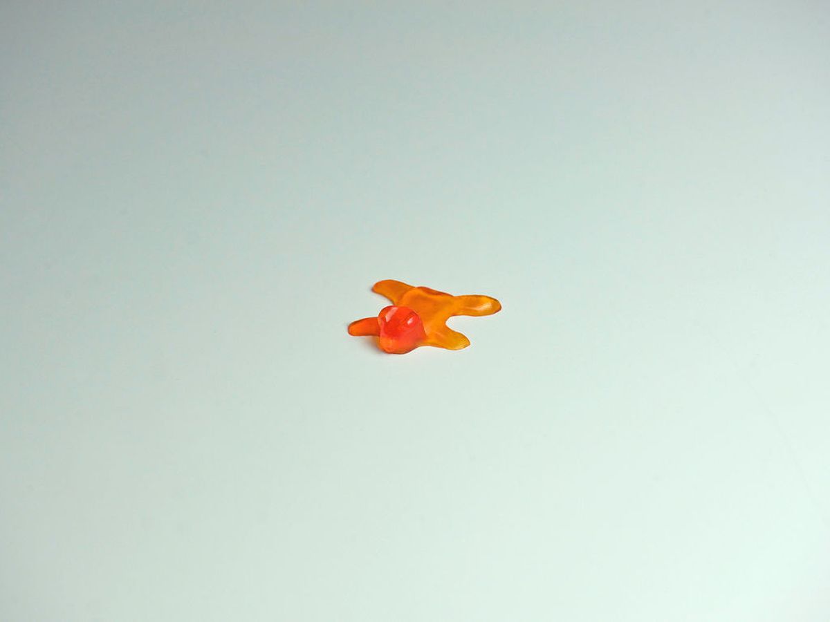 Foto: Un oso de gominola, o quizás un 'imprimido' con medicamentos. (EC)