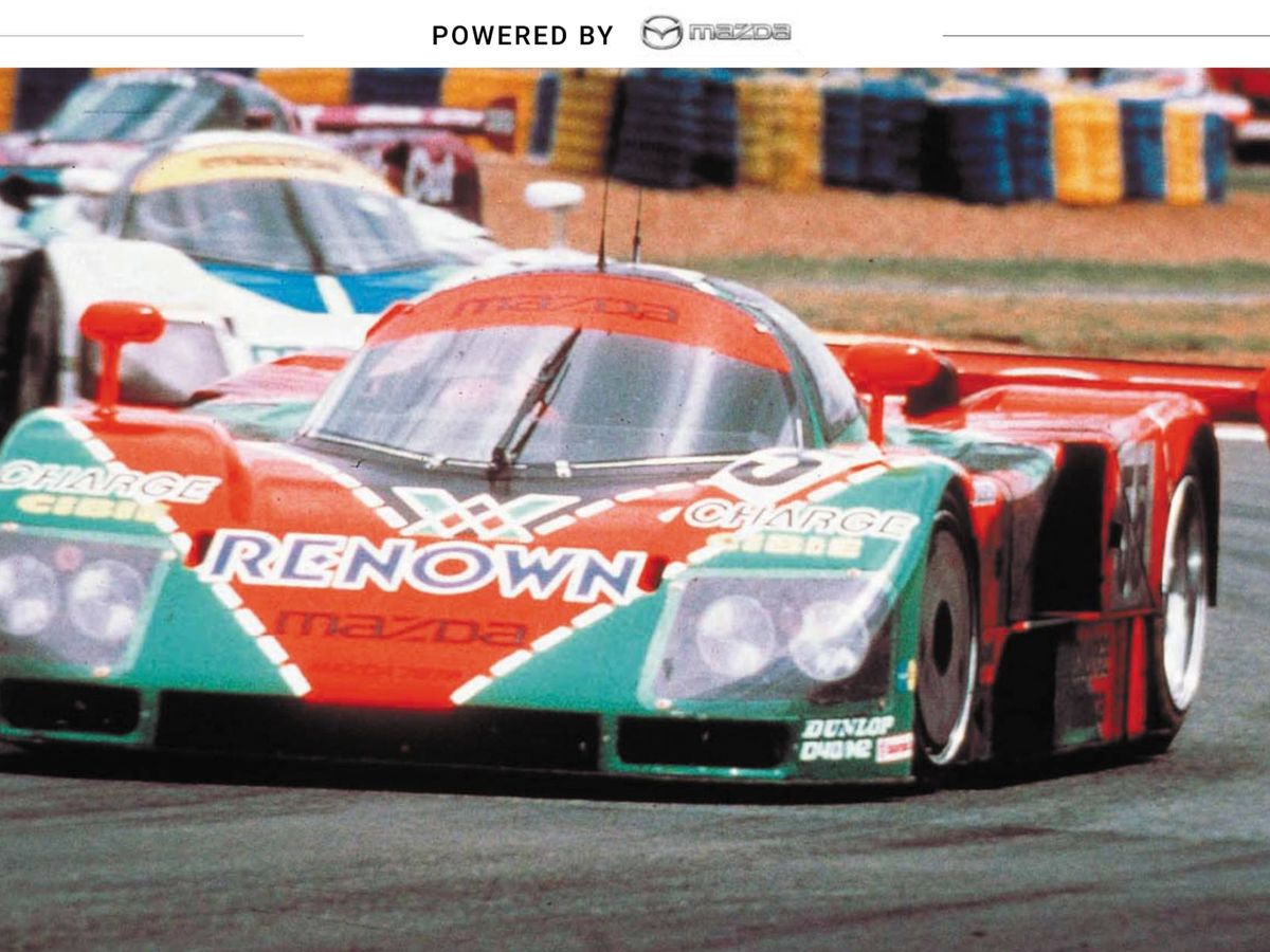 Foto: Mazda 787B, ganador de las 24 Horas de Le Mans en 1991, fue el primer coche con motor rotativo en ganar esta competición. 
