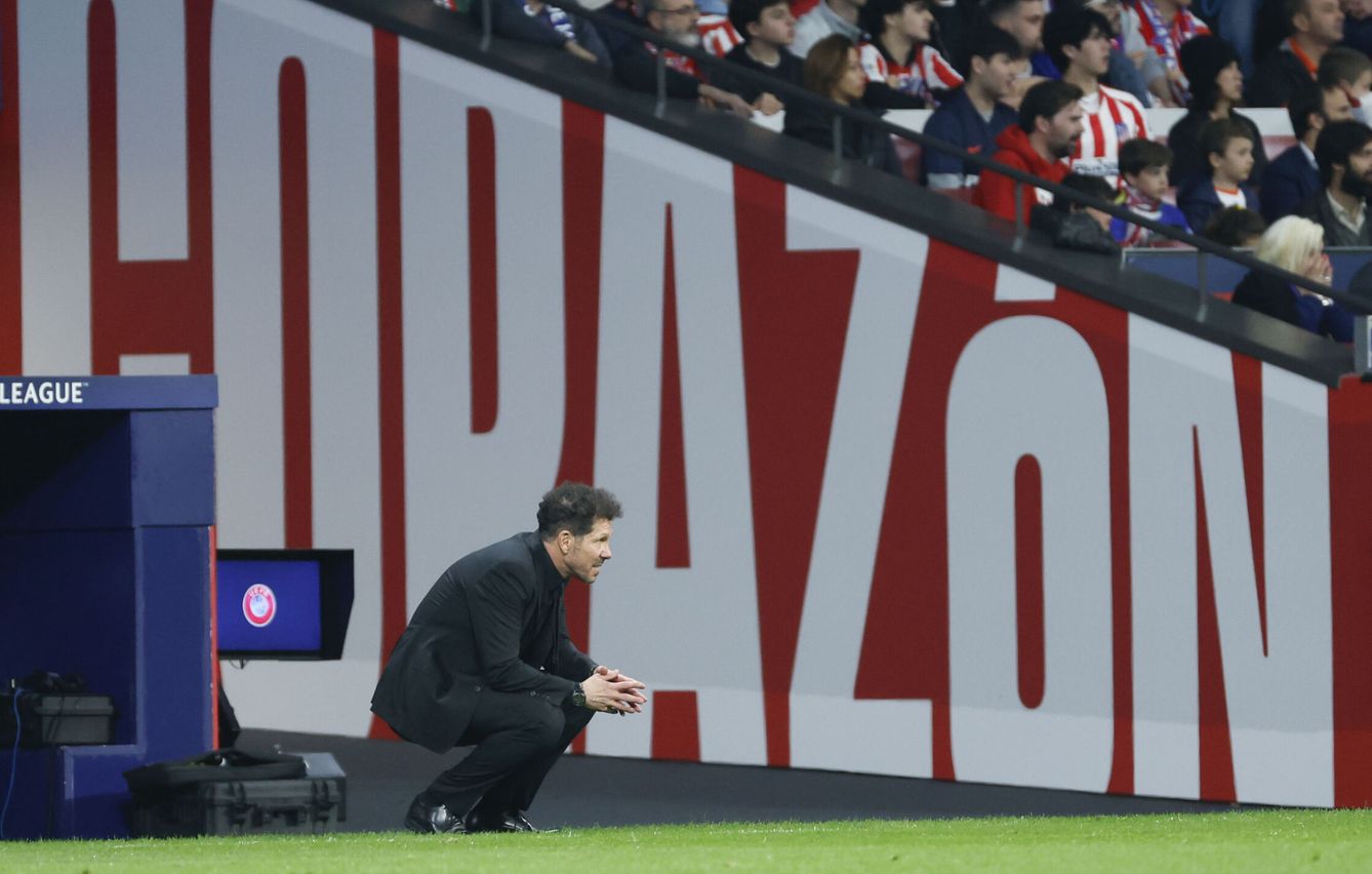 El entrenador del Atlético de Madrid, Diego Pablo Simeone (EFE/Mariscal).