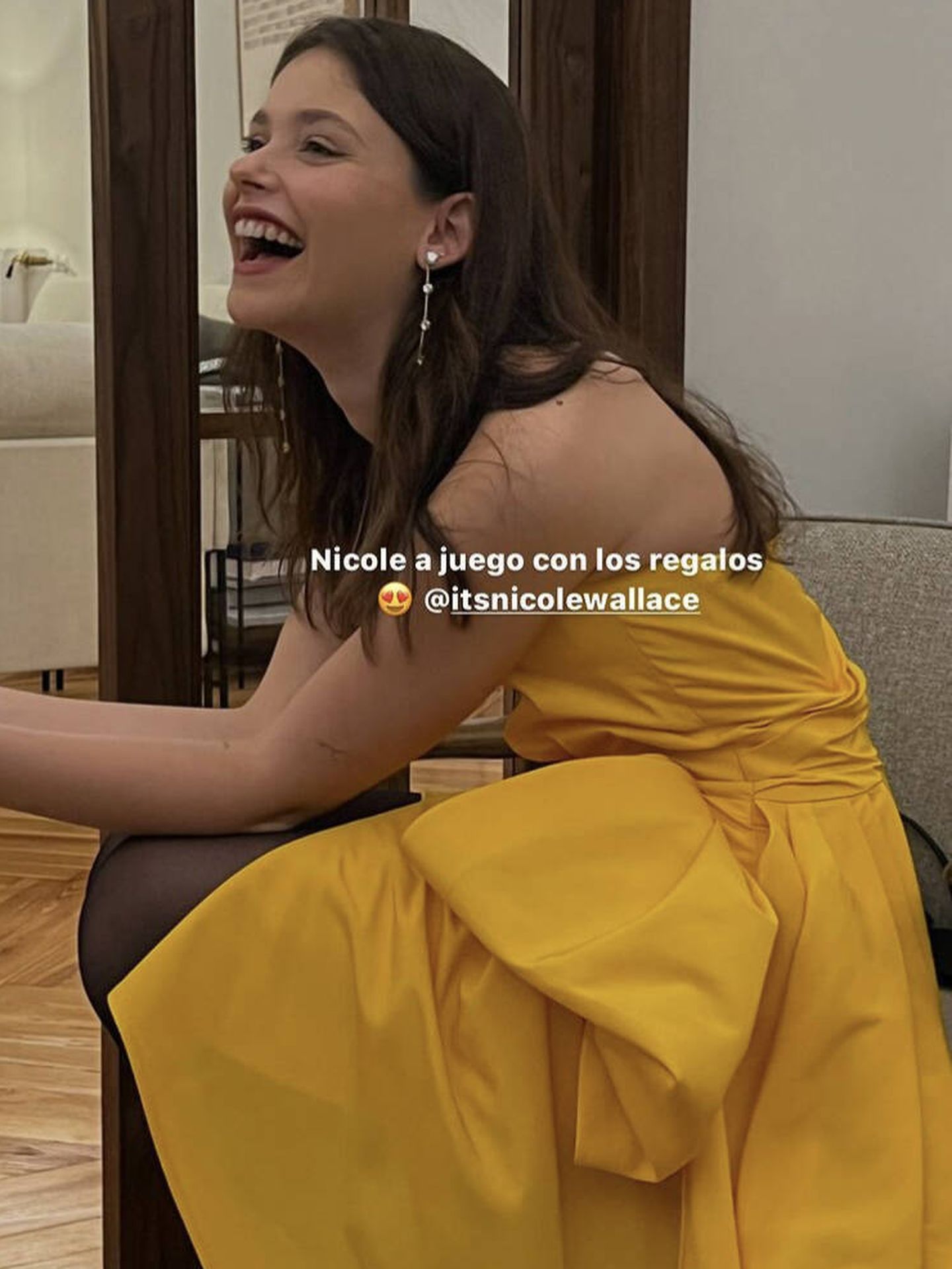 Nicole Wallace confió en Carolina Herrera. (Instagram)