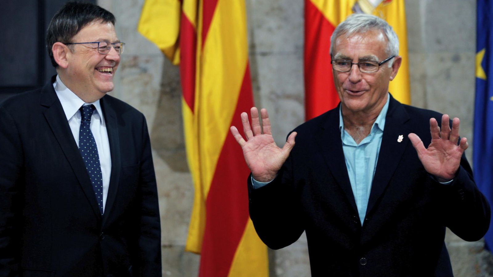 Foto: El president de la Generalitat, Ximo Puig (i), y el alcalde de Valencia, Joan Ribó. (Efe)