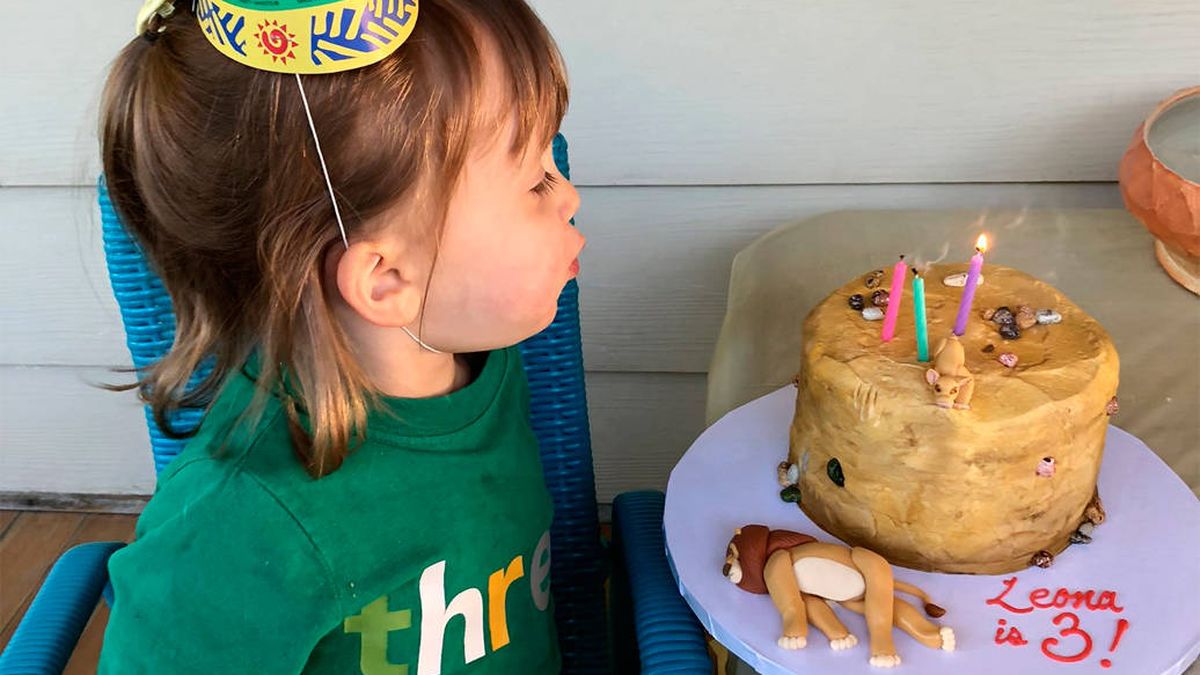 Una niña pide una tarta de cumpleaños triste para que nadie más que ella quiera comerla
