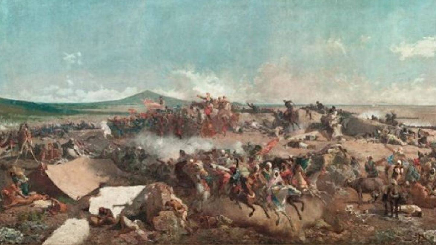 Extracto de 'La batalla de Tetuán', de Mariano Fortuny.