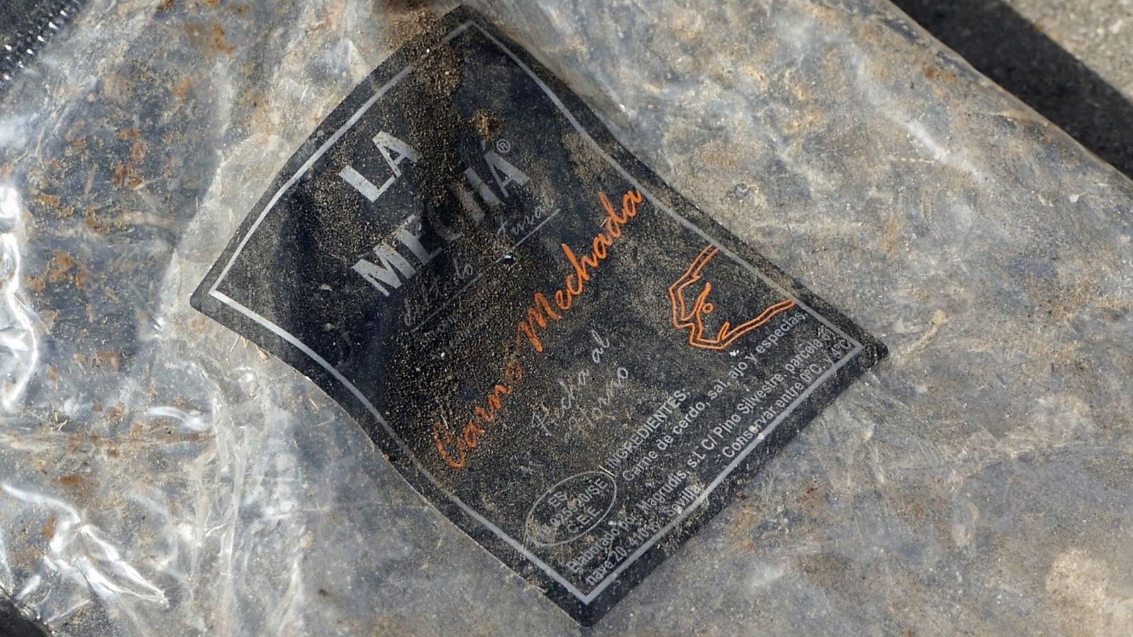 Foto: Un envase vacío de la carne mechada de la marca La Mechá. (EFE)