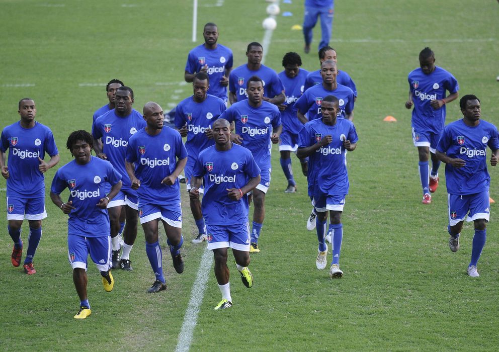 Foto: Entrenamiento de la selección de futbol de Haití 