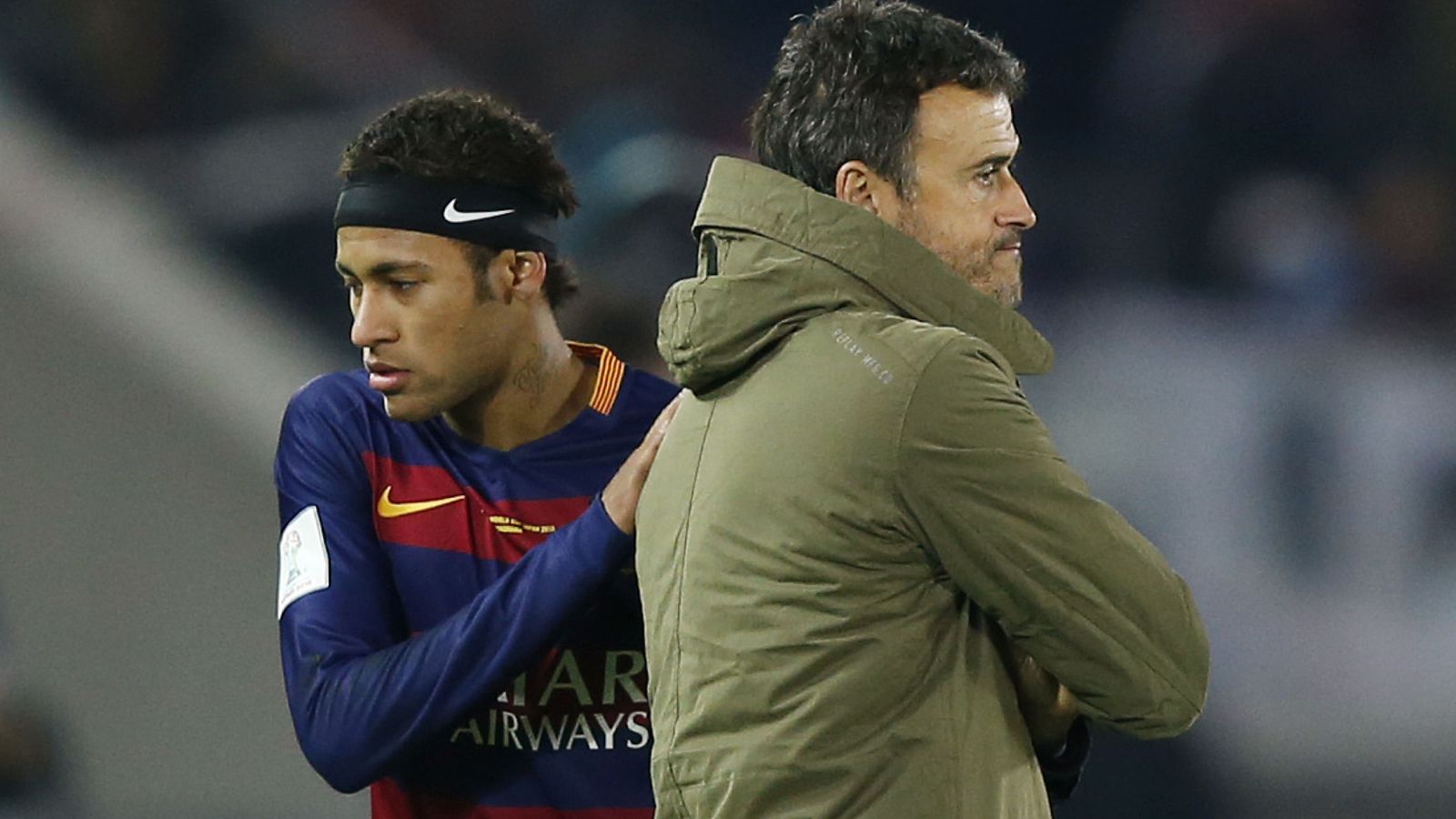 Foto: Neymar y Luis Enrique, en una imagen de archivo (Reuters)