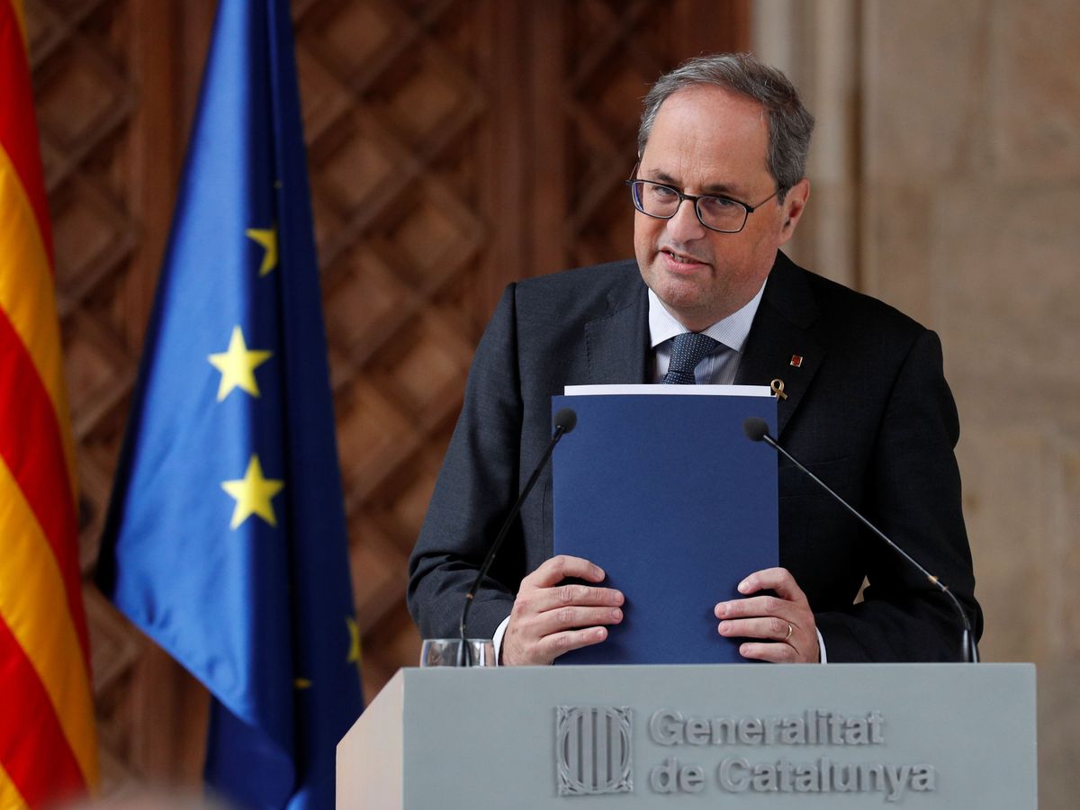 Foto: El presidente de la Generalitat de Cataluña. Quim Torra. (Reuters)