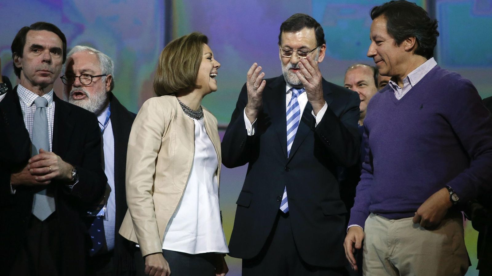 Foto: Cospedal, Rajoy y Floriano. (Efe)