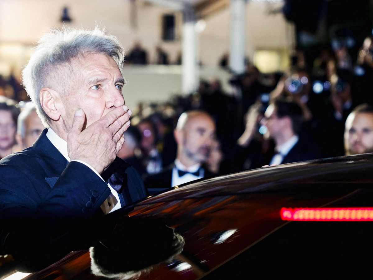 Foto: Las lágrimas de Harrison Ford con 'Indiana Jones' en Cannes: "He visto pasar mi vida por delante" (Reuteres/Sarah Meyssonnier)