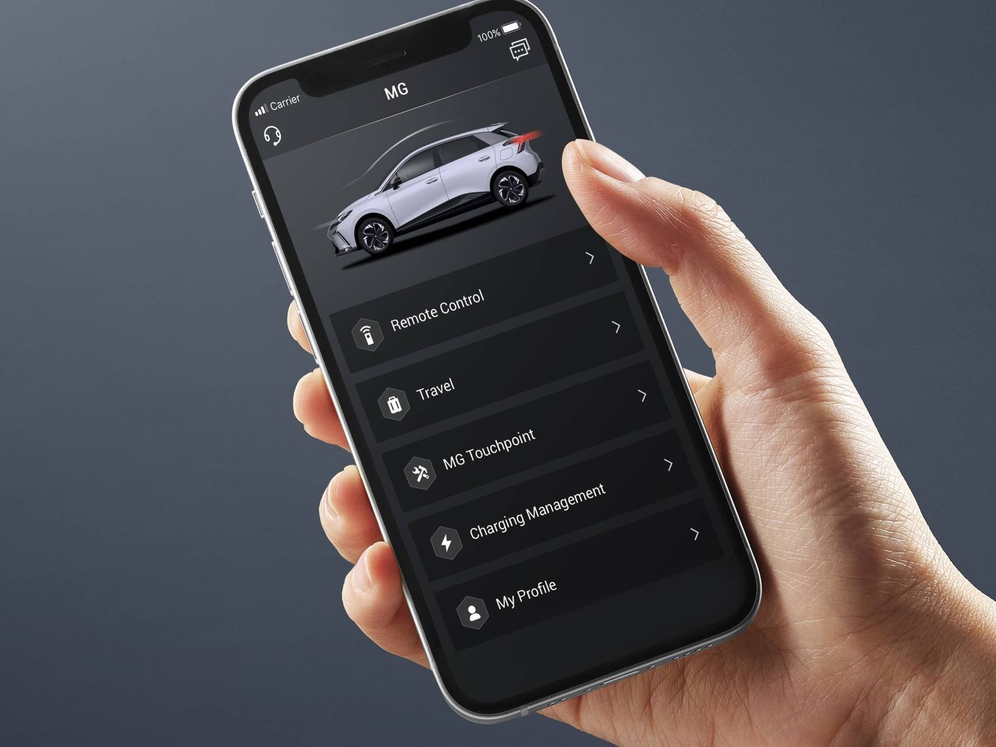 El MG iSmart también permite solicitar las actualizaciones OTA del coche, que son gratuitas.