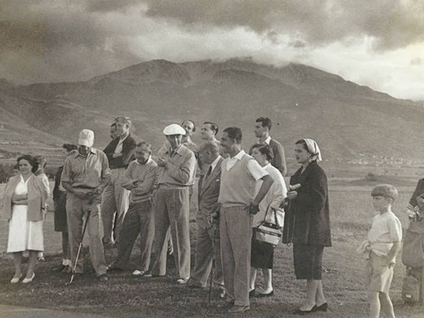 Humberto II de Saboya, en el Real Club de Golf de la Cerdaña, en 1951. (RCGC)