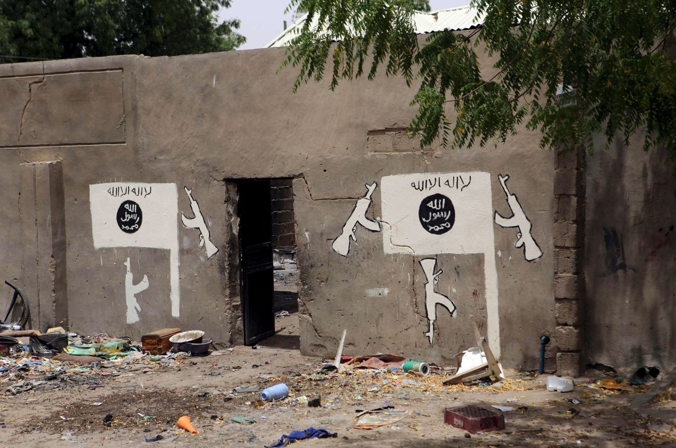 Pintadas a favor de Boko Haram en Damasak, Nigeria, en marzo de 2015 (Reuters)