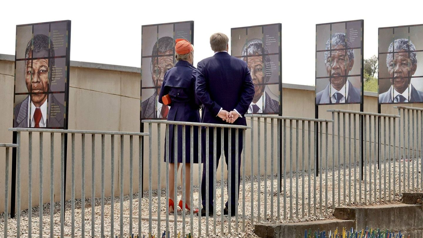 Los reyes de Holanda en el Museo del Apartheid. (Casa Real Holandesa)