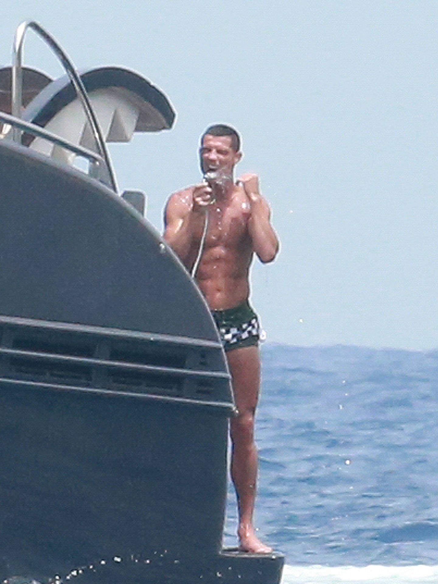 Cristiano Ronaldo, el verano pasado en un yate de alquiler por Ibiza.