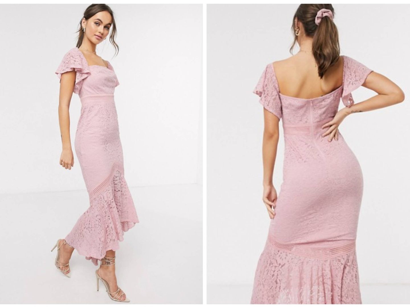 Nuevo vestido rosa de Asos. (Cortesía)