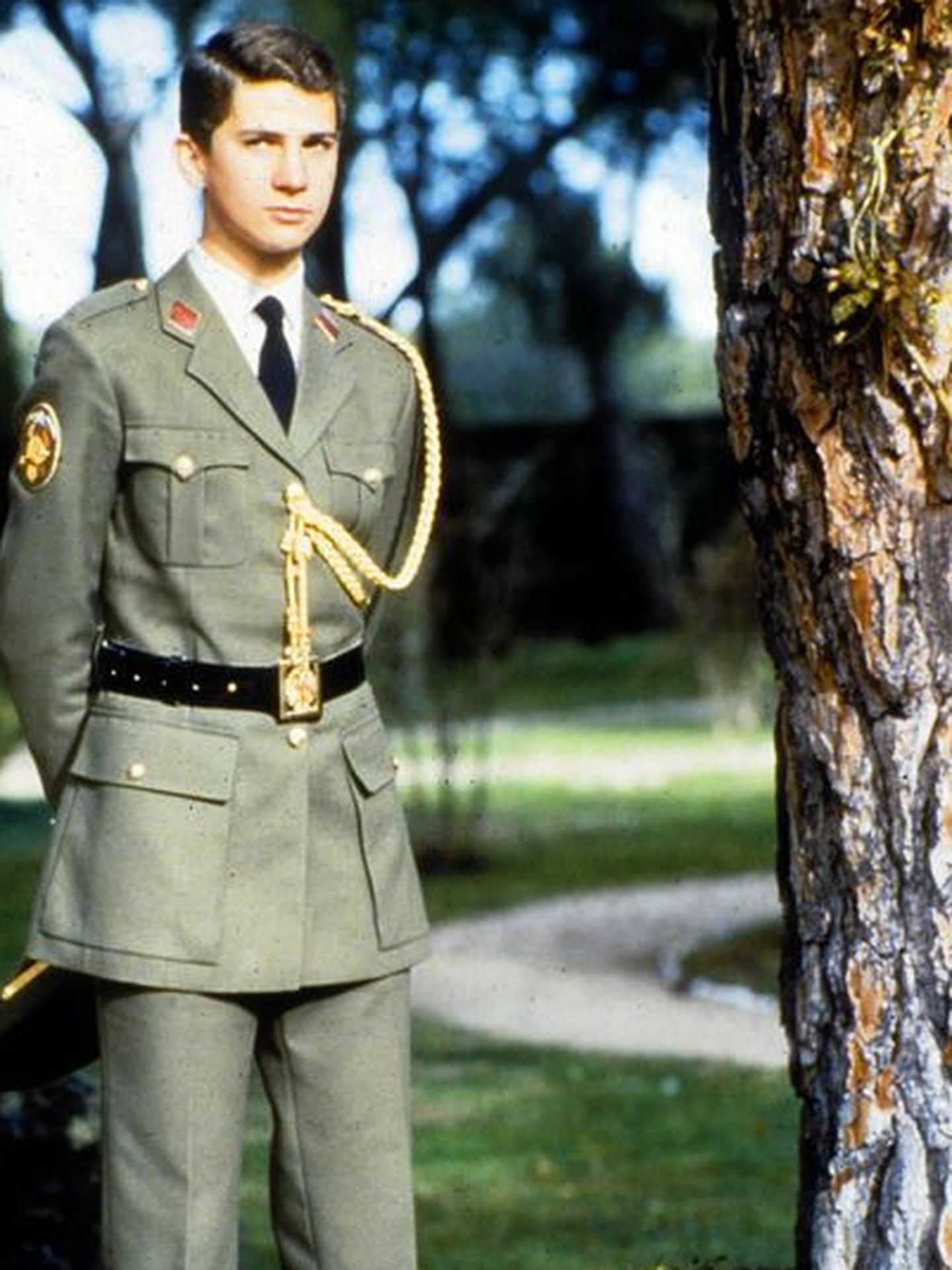 El entonces príncipe Felipe en la Academia Militar de Zaragoza.(CP)