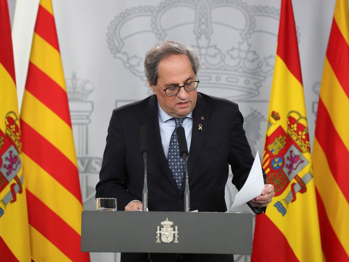 Foto: El presidente de Cataluña, Quim Torra. (EFE)