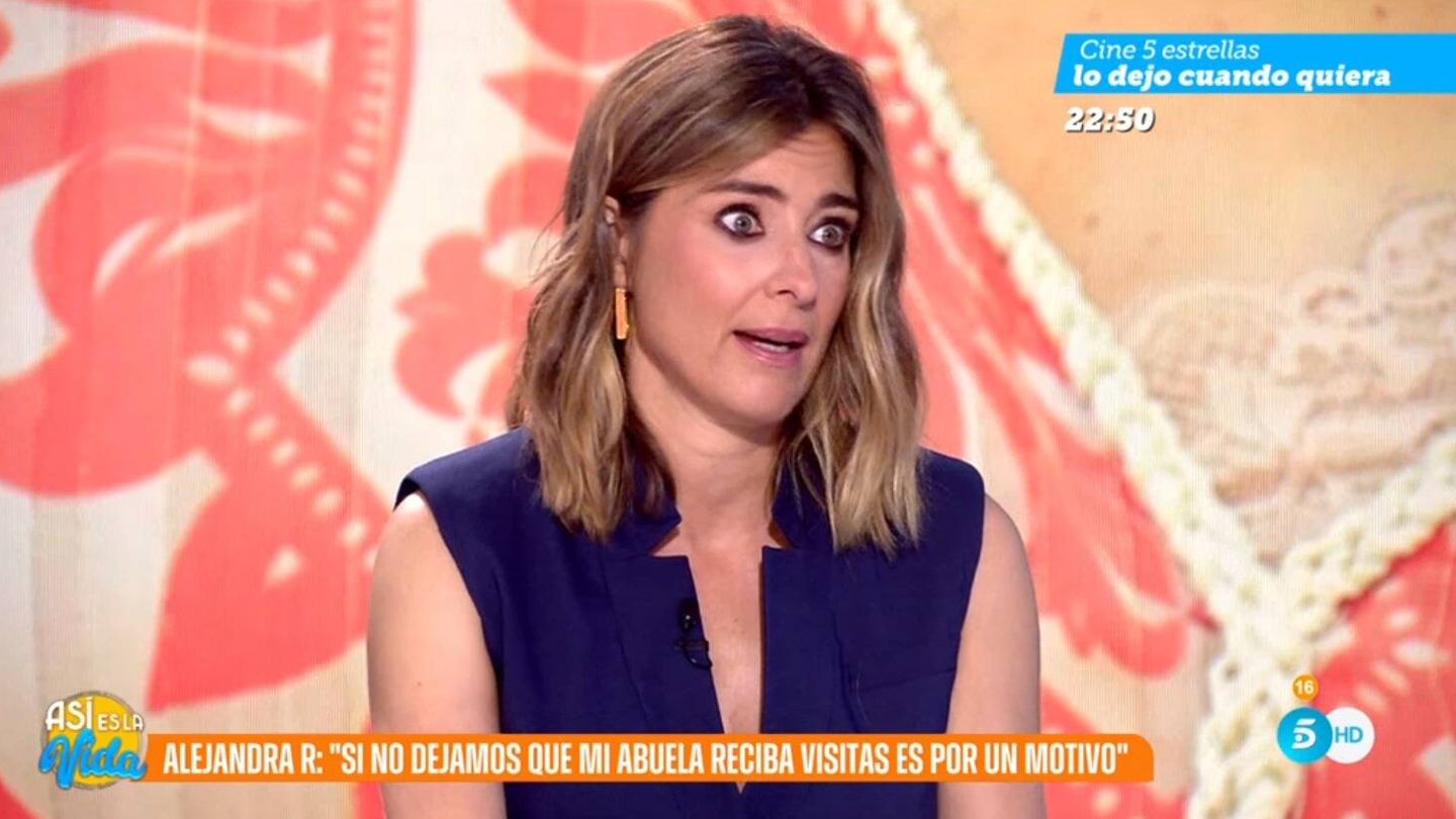 Sandra Barneda, presentadora de 'Así es la vida'. (Mediaset España)