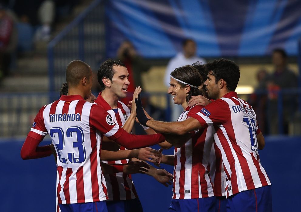 Foto: Los jugadores del Atlético de Madrid celebran un gol (Efe). 