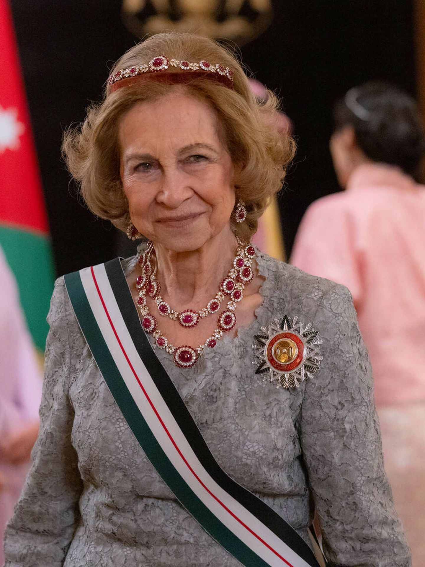 La reina Sofía, en la recepción. (Corte Real Hachemita)