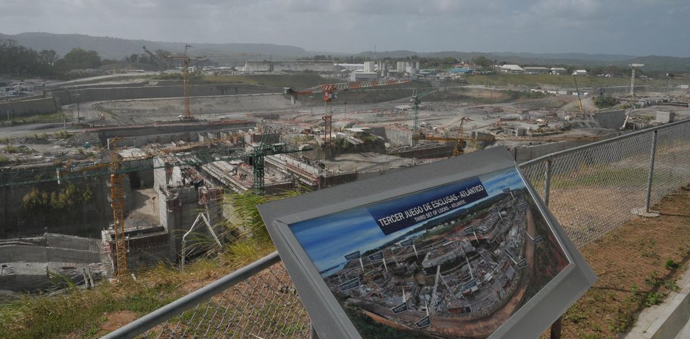 Obras de ampliación en el Canal de Panamá. (EFE)