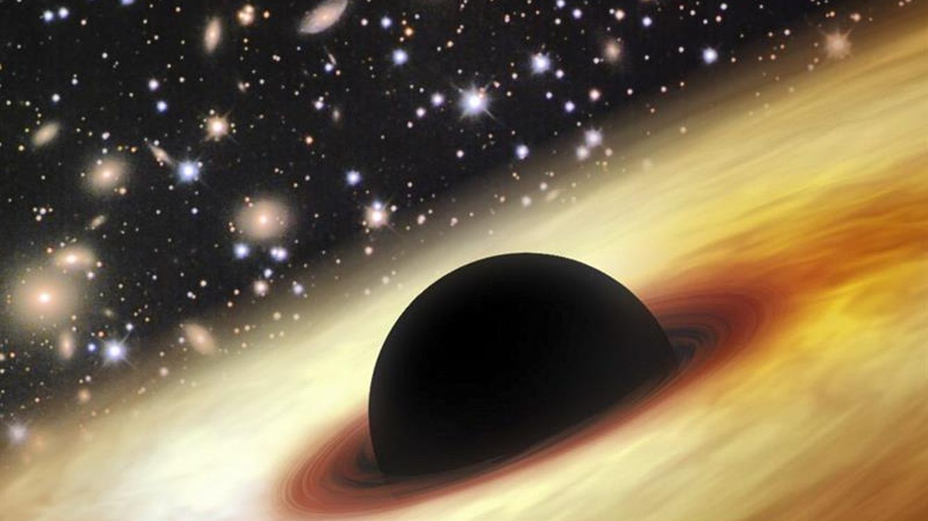 Foto: El agujero negro se originó alrededor de 900 millones de años después del Big BanG (EFE)
